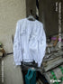 TERRAIN CUT-OUT LONG SLEEVE TEE -WHITE-