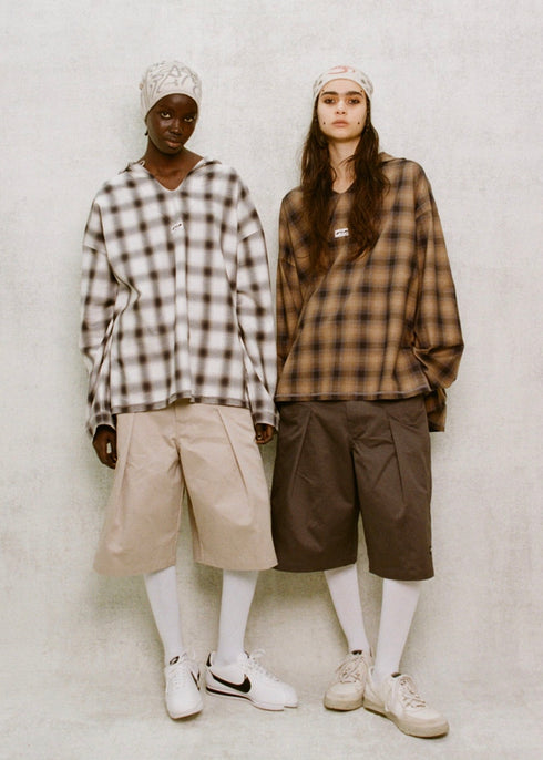 WIDE HALF PANTS -BEIGE- *Last1