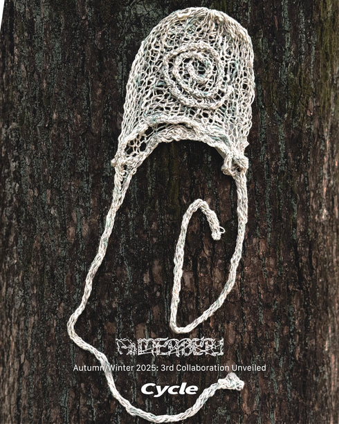 Merbeau × Cycle HANDMADE SPIRAL SUMMER BONNET -SAND×GREEN-