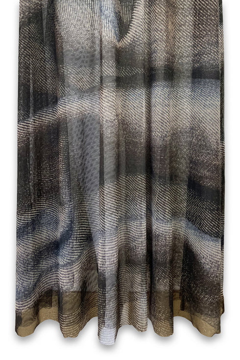 【RESTOCK】Scent × Cycle MESH MAXI DRESS -SILVER DENIM- *Last1