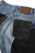 UPCYCLE WESTERN DENIM PANTS -BLUE × BLACK-