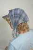 【RESTOCK】SHEER CHECK SCARF -BLUE-