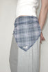 【RESTOCK】SHEER CHECK SCARF -BLUE-