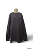 【COME HELL HIGH WATER】acid house ADULT LONG SLEEVE TEE -DARK CHARCOAL-