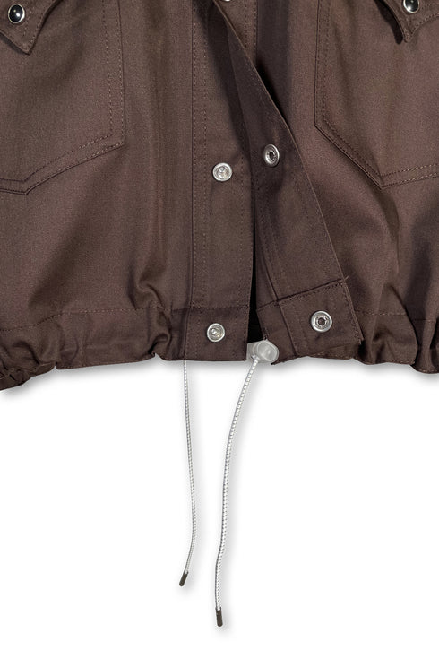 WESTERN COWBOY SHIRT -BROWN-