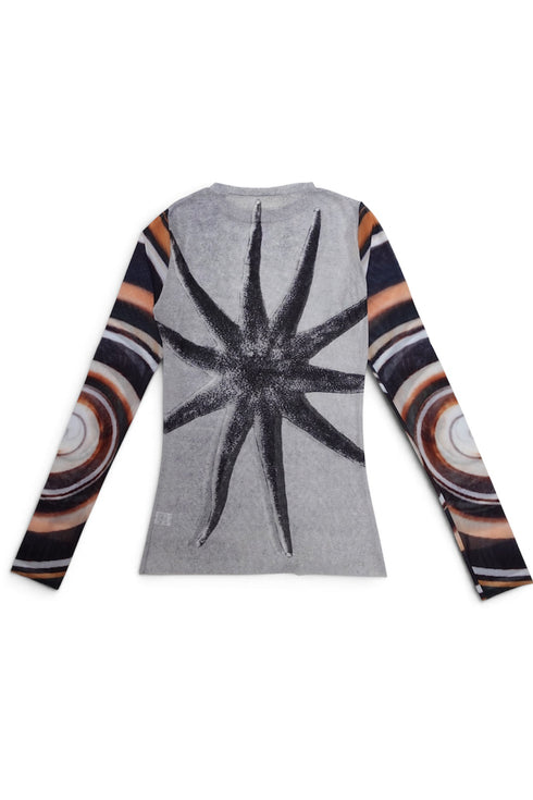 SECOND SKIN TOPS "Psychedelic anemone"