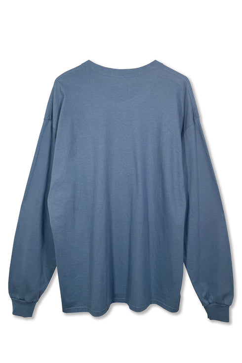 【RESTOCK】WESTERN LOGO LONG SLEEVE TEE -BLUE- *Last1