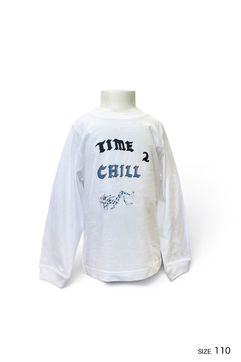 【COME HELL HIGH WATER】Time 2 chill KIDS LONG SLEEVE TEE