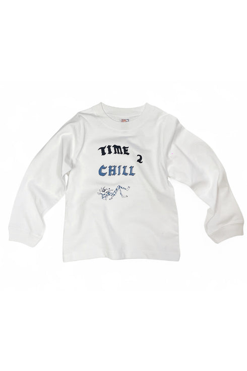 【COME HELL HIGH WATER】Time 2 chill KIDS LONG SLEEVE TEE