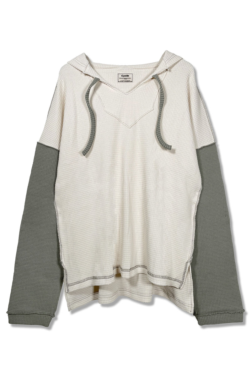 cycle by myob WAFFLE MEXICAN HOODIE グレー Cycle by myob WAFFLE MEXICAN HOODIE