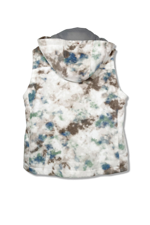 TIE-DYE BOA VEST -IVORY MIX- *Last1