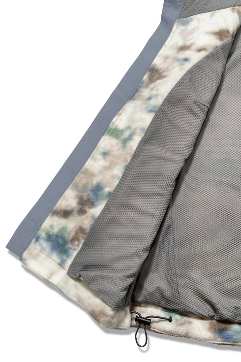 TIE-DYE BOA VEST -IVORY MIX- *Last1