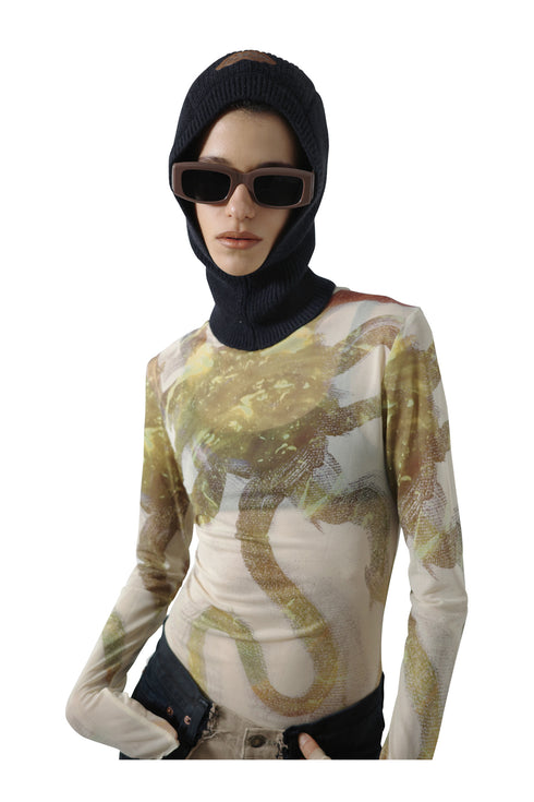 CYCLE KNIT BALACLAVA -BLACK- *Last1