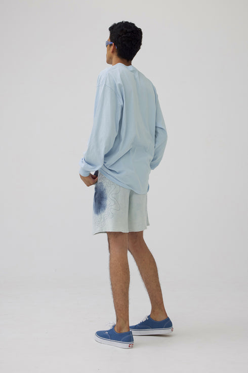 【RESTOCK】CYCLE 23SS LOGO LONG SLEEVE TEE -LIGHT BLUE- *Last1