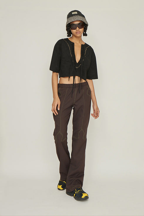 【RESTOCK】 SPACEY WESTERN  TROUSERS -BROWN- *Last1
