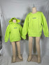 【COME HELL HIGH WATER】acid house KIDS SWEAT -lime green-