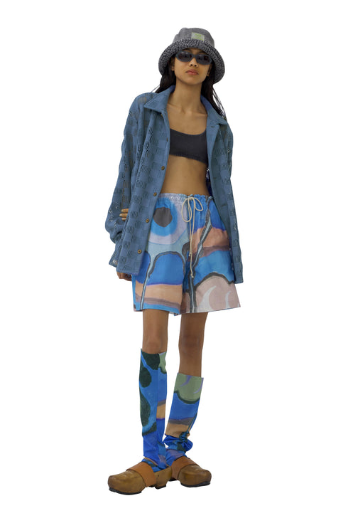 SPIRIT AMEBA PANTS -BLUE-