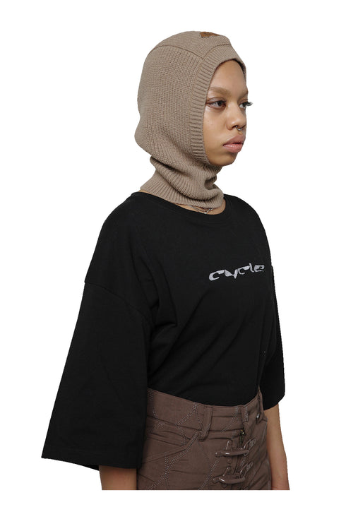 CYCLE KNIT BALACLAVA -BROWN-