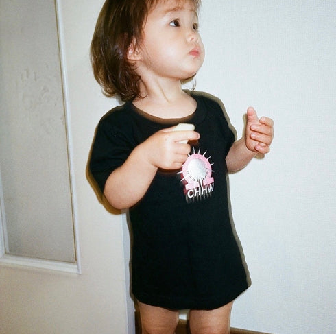 【COME HELL HIGH WATER】COIL LOGO KIDS TEE -black-