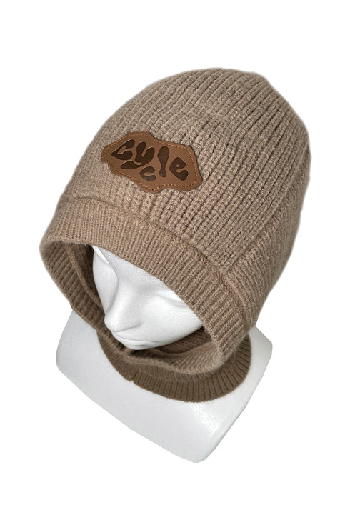 CYCLE KNIT BALACLAVA -BROWN-