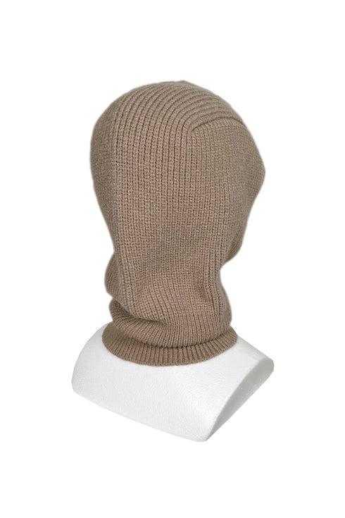 CYCLE KNIT BALACLAVA -BROWN-