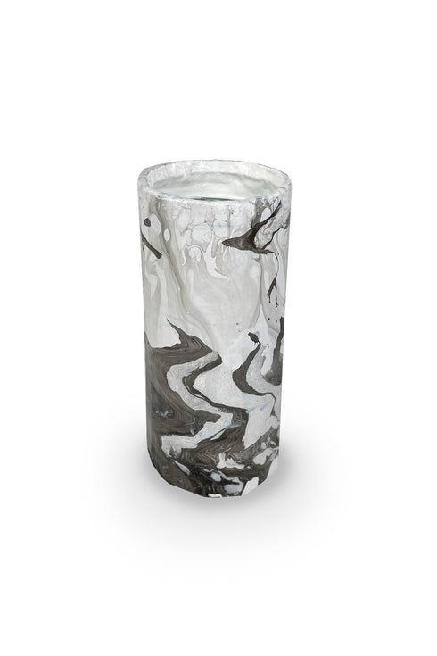 MARBLE FLOWER VASE -BLACK×WHITE-
