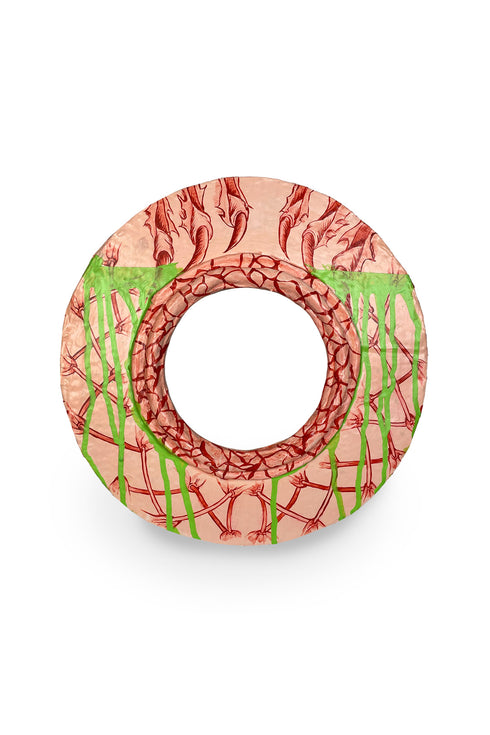 PINK SPIKY HANGING GREEN *Last1