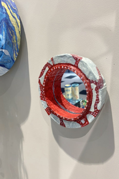 RED SNAKE HANGING MIRROR *Last1