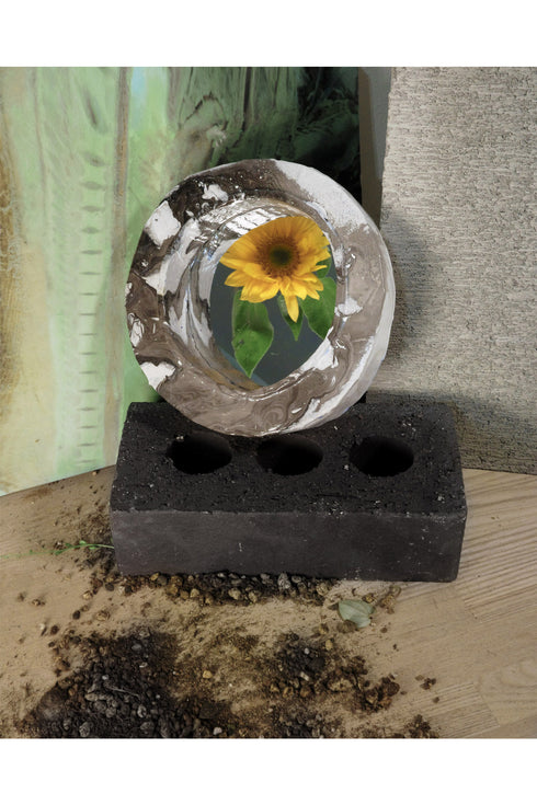 MARBLE HANGING MIRROR -BLACK×WHITE- *Last1