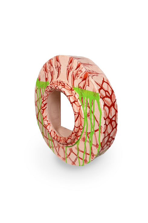 PINK SPIKY HANGING GREEN *Last1