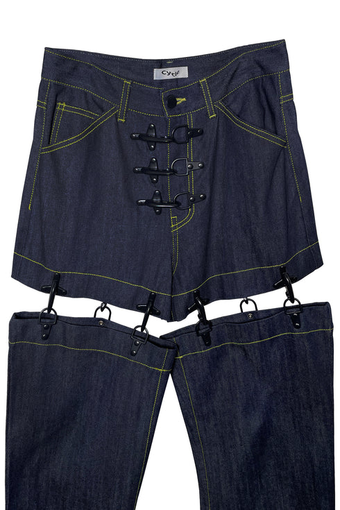 DENIM FIREMAN PANTS -INDIGO- *Last1