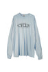 【RESTOCK】CYCLE 23SS LOGO LONG SLEEVE TEE -LIGHT BLUE- *Last1