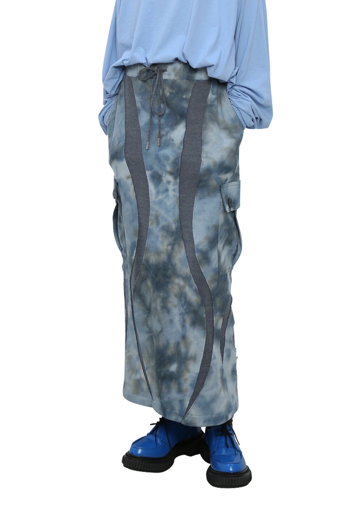 Unalome long skirt -tie-dye blue- – Cycle by myob