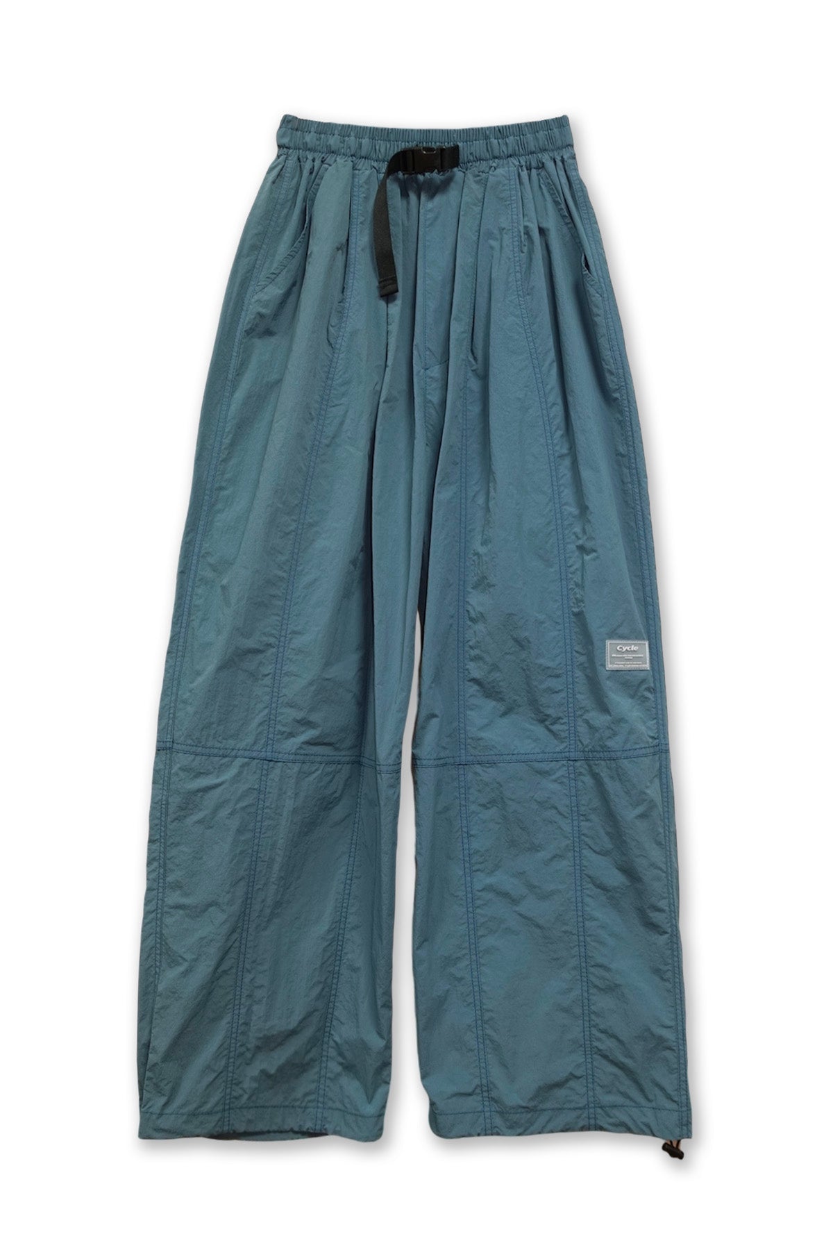 restock】nylon buckle pants -turquoise- – Cycle by myob