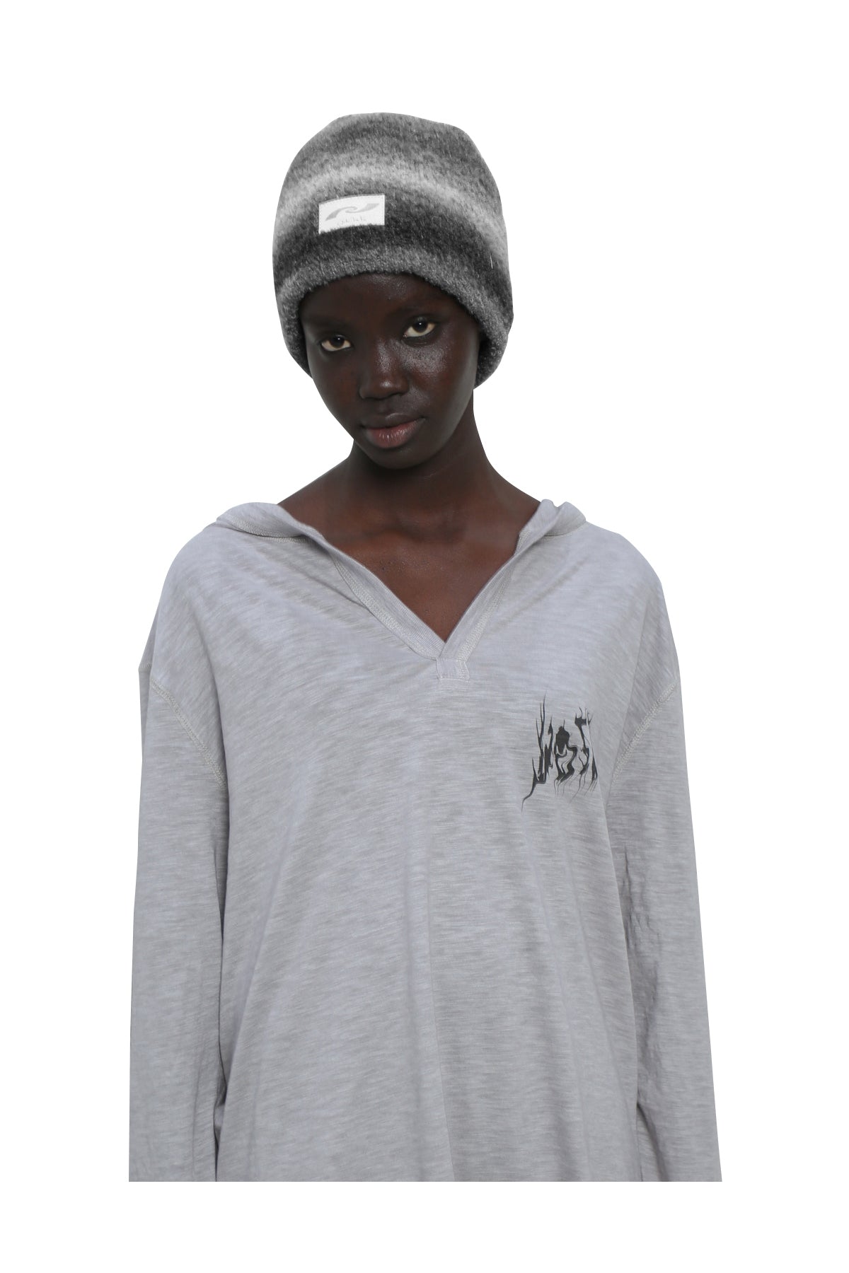 Gradation knit cap -black- – Cycle by myob