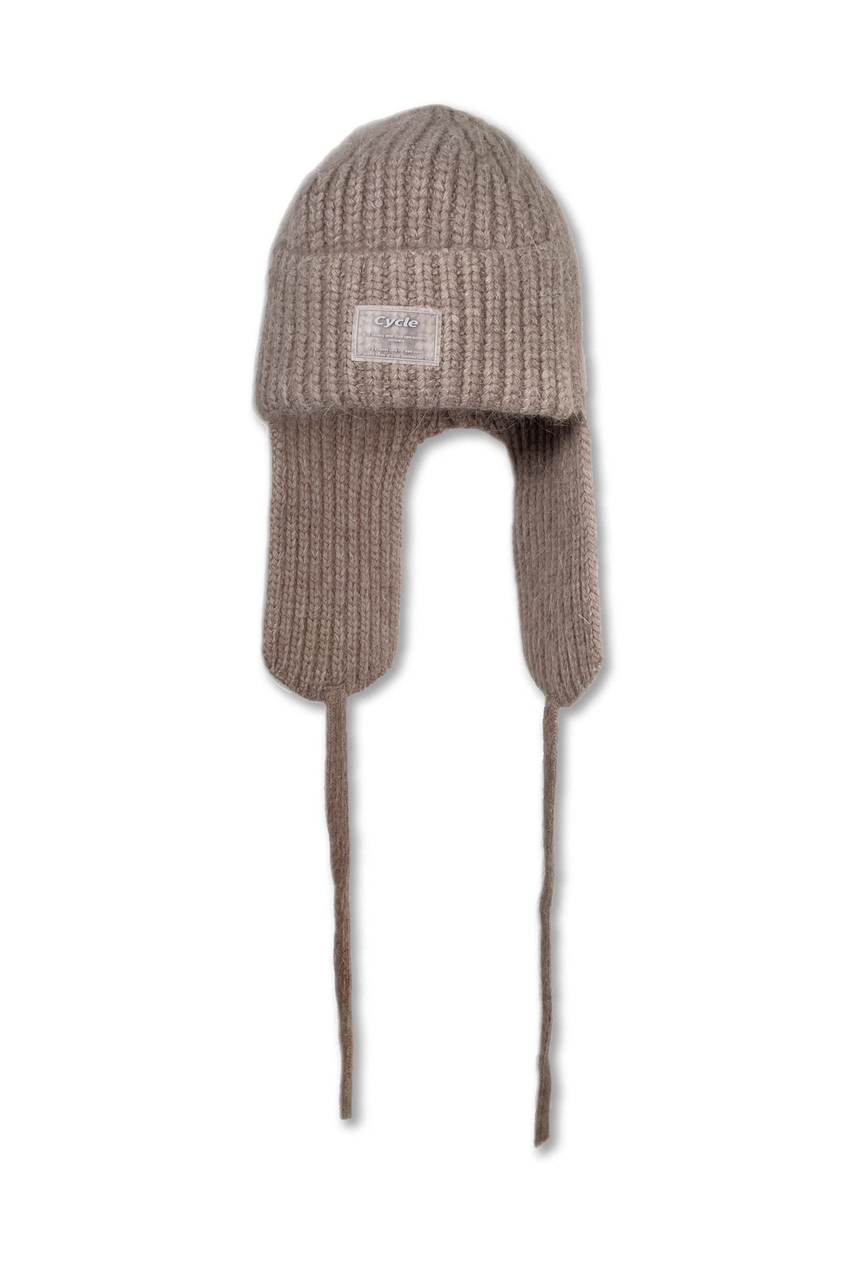 DRAW CODE MOHAIR KNIT CAP -WHITE-試着のみタグ付き